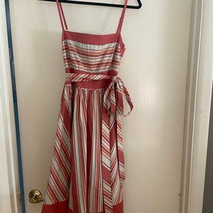 Viola size 6 striped summer dress with sash